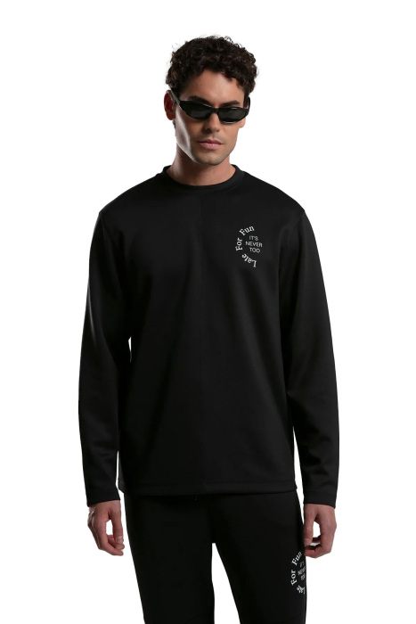 Benmanaj Erkek Bisiklet Yaka SweatShirt - BMY0009 Lacivert - 2