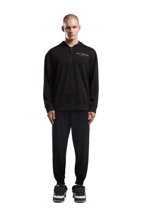 Benmanaj Erkek Kapüşonlu SweatShirt - BMK0037 Siyah - 1