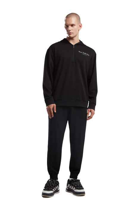 Benmanaj Erkek Kapüşonlu SweatShirt - BMK0037 Siyah - 2