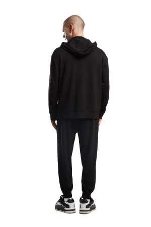 Benmanaj Erkek Kapüşonlu SweatShirt - BMK0037 Siyah - 5