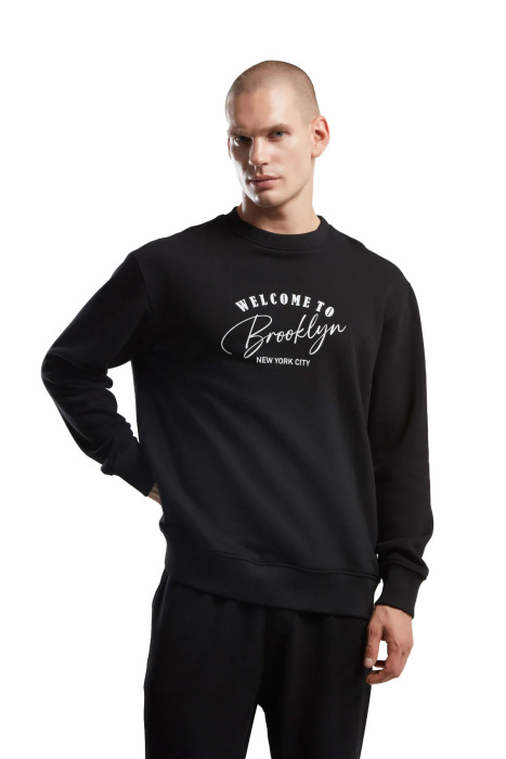 Benmanaj Erkek SweatShirt - BMK0040 Siyah - 3