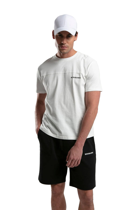 Benmanaj Erkek T-Shirt - BMY0024 Beyaz - 1