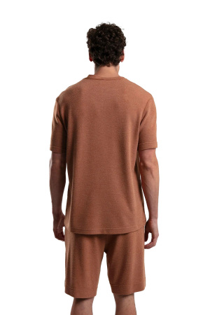 Benmanaj Erkek Triko T-Shirt - BMY0001 Turuncu - 5
