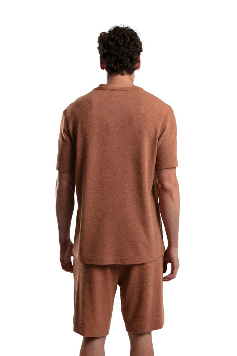 Benmanaj Erkek Triko T-Shirt - BMY0001 Turuncu - 5
