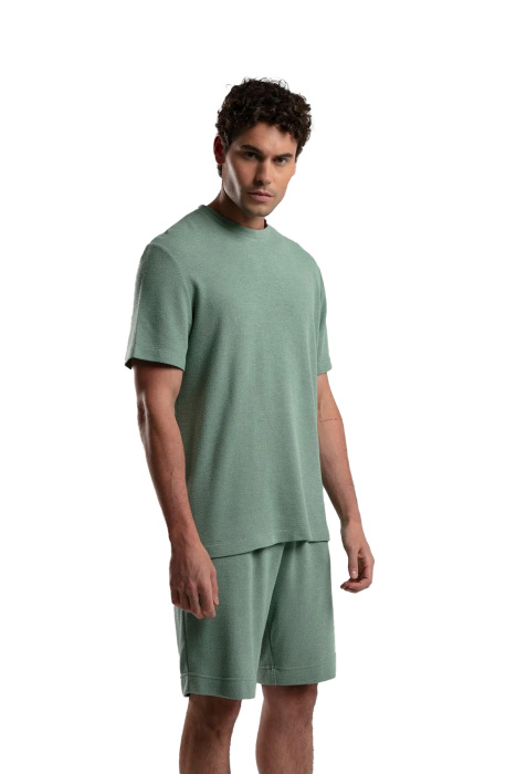 Benmanaj Erkek Triko T-Shirt - BMY0001 Yeşil - 2