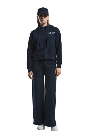 Benmanaj Kadın Kapşonlu SweatShirt - BMK0019 Lacivert - 1