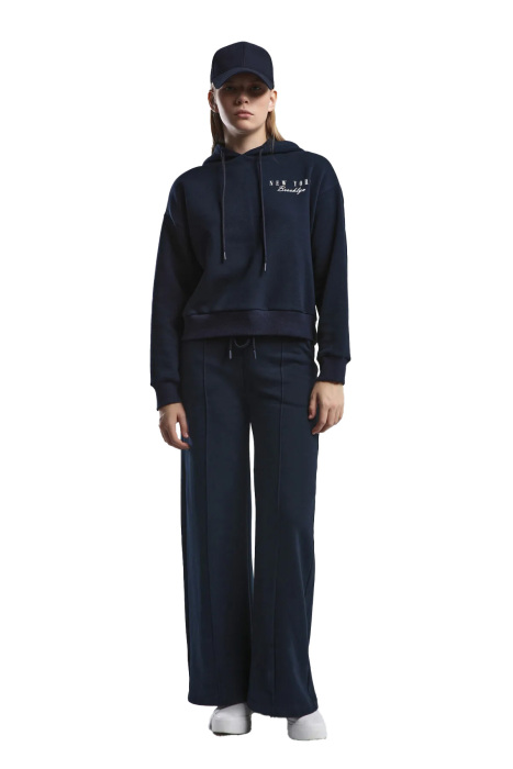 Benmanaj Kadın Kapşonlu SweatShirt - BMK0019 Lacivert - 1