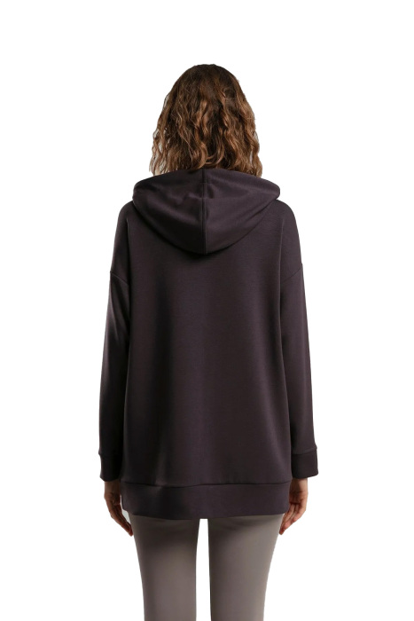 Benmanaj Kadın Kapşonlu SweatShirt - BMY0021 Antrasit - 5