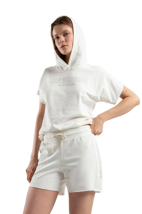 Benmanaj Kadın Short - BMY0018 Beyaz - 3