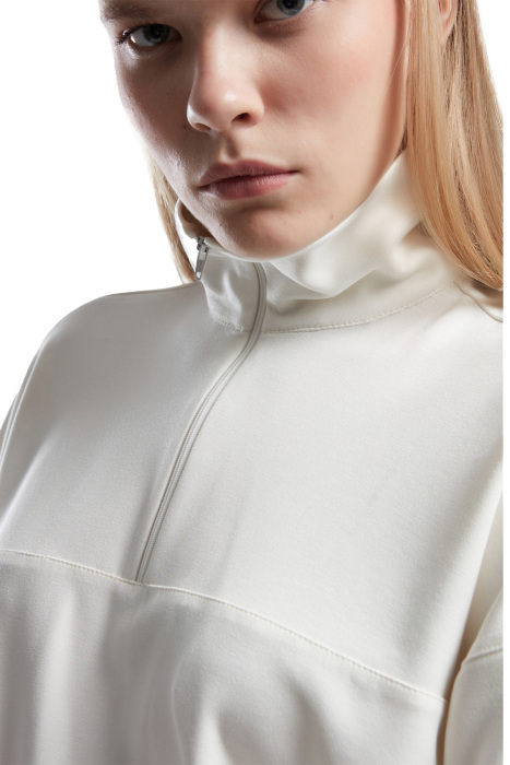Benmanaj Kadın SweatShirt - BMK0016 Beyaz - 5