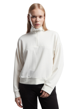 Benmanaj Kadın SweatShirt - BMK0016 Beyaz - 6