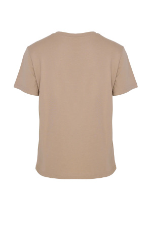 Benmanaj Kadın T-Shirt - BMY0036 Bej - 2