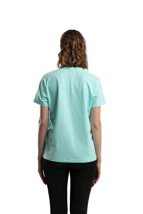 Benmanaj Kadın V Yaka T-Shirt - BMY0011 Mint Yeşili - 5