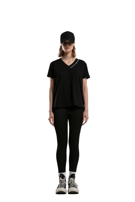Benmanaj Kadın V Yaka T-Shirt - BMY0011 Siyah - 2