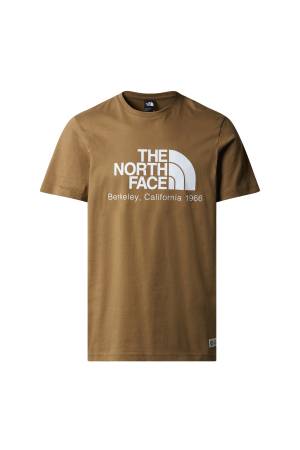 Berkeley California S/S Tee- In Scrap Erkek T-Shirt - NF0A87U5 Kahverengi - The North Face