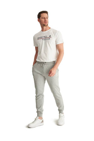 Beverly Hills Clup Erkek Eşofman Altı - 22SME012502501 Gri Melanj - Beverly Hills Polo Club