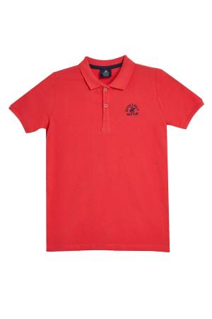 Beverly Hills Polo Club Erkek Çocuk Polo T-Shirt - 22SKEPK6101601 Kırmızı - Thumbnail