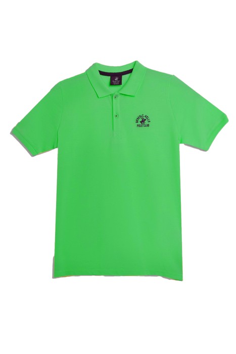 Beverly Hills Polo Club - Beverly Hills Polo Club Erkek Çocuk Polo T-Shirt - 22SKEPK6101601 Yeşil