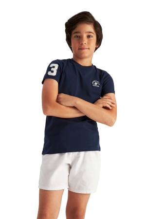 Beverly Hills Polo Club Erkek Çocuk T-Shirt - 22SKE0K6201101 Lacivert - Thumbnail