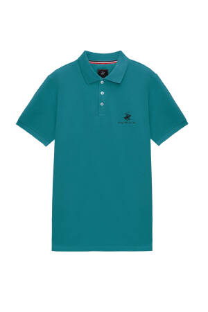 Beverly Hills Polo Club Erkek Polo Yaka T-Shirt - 22SMFPK6106201 Petrol - Beverly Hills Polo Club