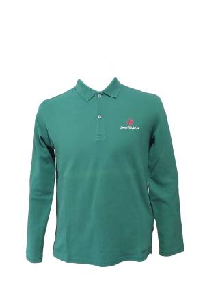 Beverly Hills Polo Club Erkek Polo Yaka Uzun Kollu T-Shirt - 22WMFPU6110501 Yeşil - Thumbnail
