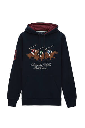 Beverly Hills Polo Club Erkek SweatShirt - 22WMFH13368201 Lacivert - Beverly Hills Polo Club