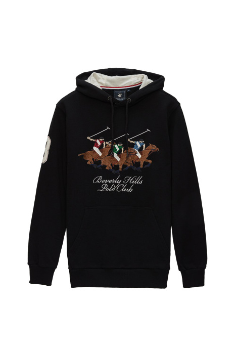 Beverly Hills Polo Club Erkek SweatShirt - 22WMFH13368201 Siyah - 1