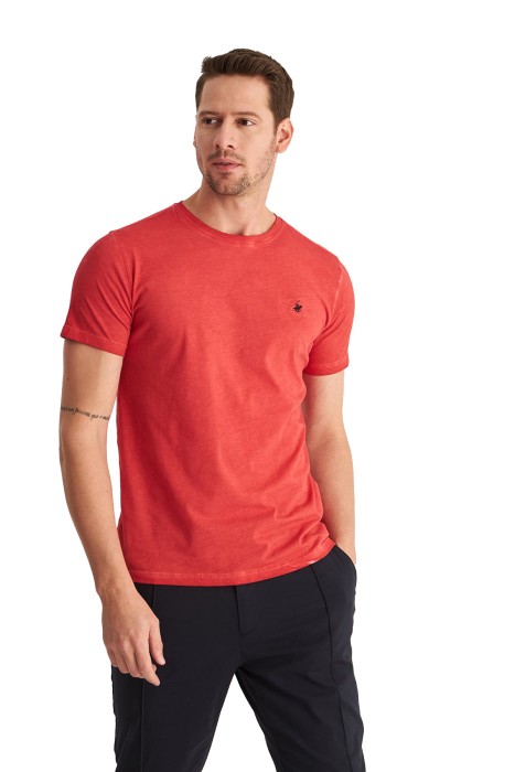 Beverly Hills Polo Club Erkek T-Shirt - 22SMF0K6203801 Kırmızı
