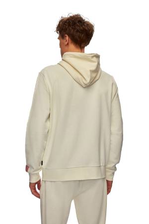 Beverly Hills Polo Club Fermuar Şeritli Erkek Tam Fermuarlı SweatShirt - 22WMF013367101 Ekru - 3