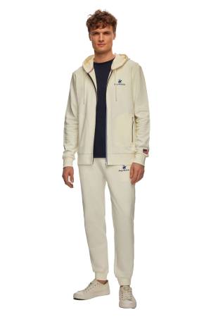 Beverly Hills Polo Club Fermuar Şeritli Erkek Tam Fermuarlı SweatShirt - 22WMF013367101 Ekru - 5