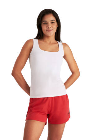 Beverly Hills Polo Club Kadın Atlet - 22SWF0K6102601 Beyaz - Beverly Hills Polo Club