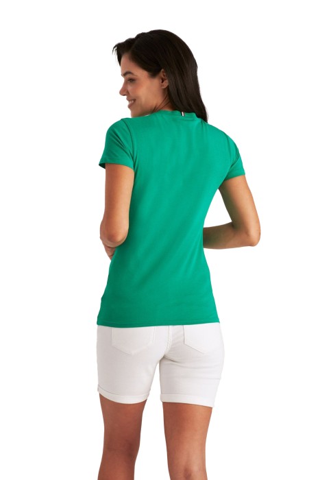 Beverly Hills Polo Club Kadın T-Shirt - 22SWE0K6202901 Yeşil