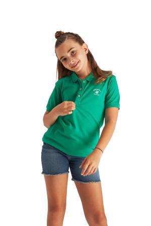 Beverly Hills Polo Club Kız Çocuk Polo Yaka T-Shirt - 22STEPK6102001 Pembe - Thumbnail