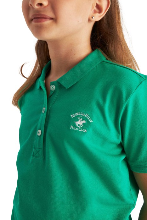 Beverly Hills Polo Club Kız Çocuk Polo Yaka T-Shirt - 22STEPK6102001 Pembe