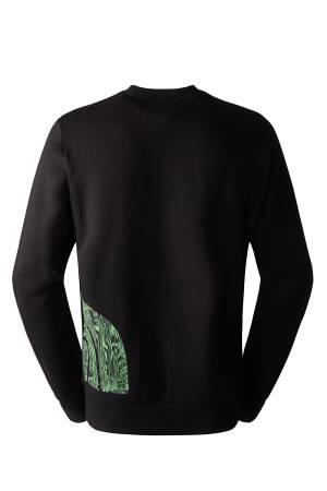 Blown Up Logo Crew Erkek SweatShirt - NF0A854A Siyah - 2