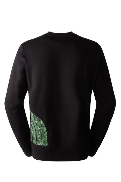 Blown Up Logo Crew Erkek SweatShirt - NF0A854A Siyah - 2