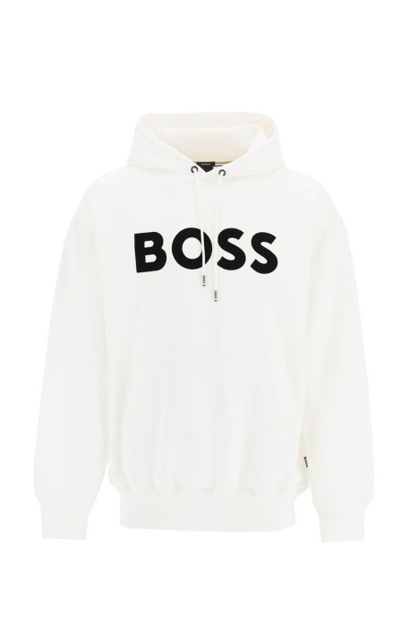 Boss - Boss Kapüşonlu Erkek SweatShirt - 50485316 Beyaz