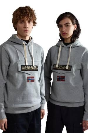 Burgee Wınt 2 Erkek SweatShirt - NP0A4GJD Gri - Thumbnail