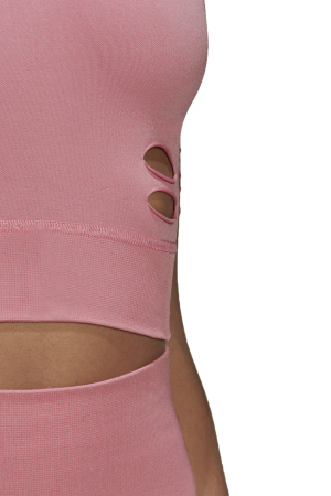 By Stella McCartney TruePace Kadın Crop Atlet - HD9071 Pembe - 4