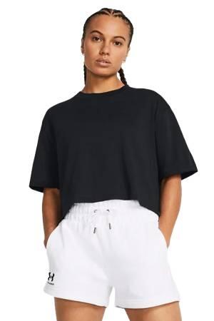 Campus Boxy Crop Ss Kadın Crop T-Shirt - 1383644 Siyah - Thumbnail