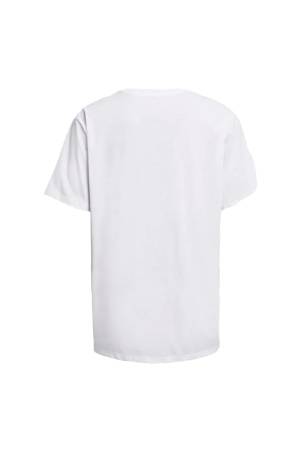 Campus Oversize Ss Kadın Oversize T-Shirt - 1387193 Beyaz - Thumbnail