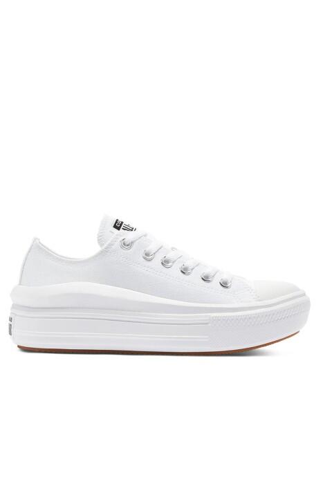 Converse - Canvas Color Chuck Taylor All Star Move Kadın Sneaker - 570257C Beyaz