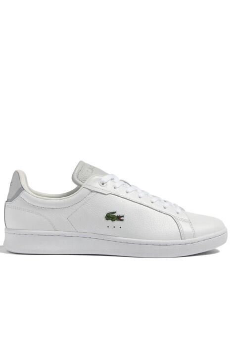 Lacoste - Carnaby Pro Erkek Ayakkabı - 745SMA0062T Bej/Gri