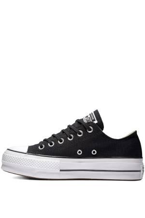 Chuck Taylor All Star Canvas Platform Kadın Sneaker - 560250C Siyah - Thumbnail