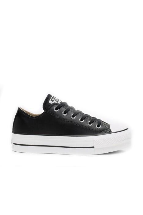 Chuck Taylor All Star Leather Platform Kadın Sneaker - 561681C Siyah