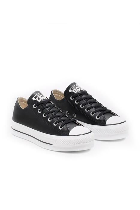 Chuck Taylor All Star Leather Platform Kadın Sneaker - 561681C Siyah