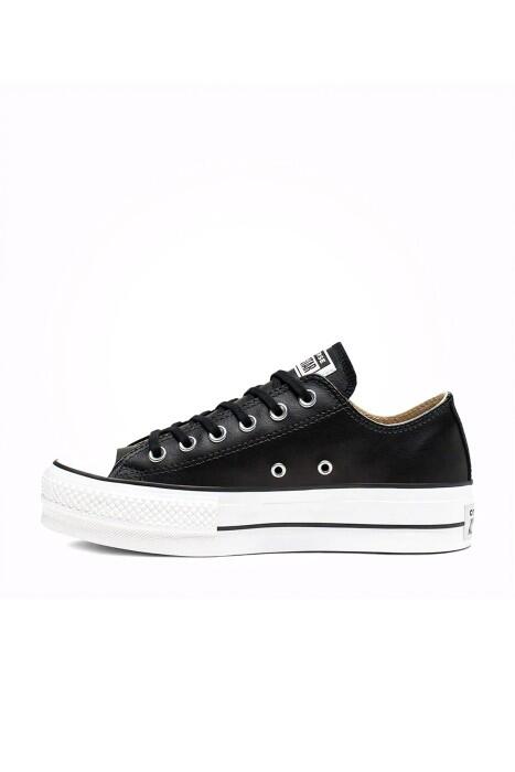 Chuck Taylor All Star Leather Platform Kadın Sneaker - 561681C Siyah