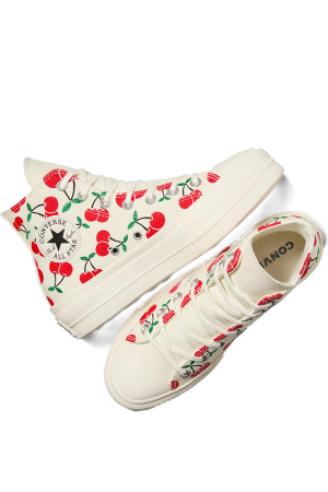Chuck Taylor All Star Lift Cherry Kadın Platform Sneaker - A08096C Kahverengi - 4