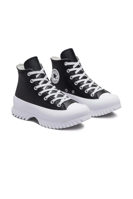 Chuck Taylor All Star Lugged 2.0 Leather Kadın Sneaker - A03704C Siyah