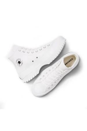 Chuck Taylor All Star Lugged 2.0 Leather Kadın Sneaker - A03705C Beyaz - Thumbnail